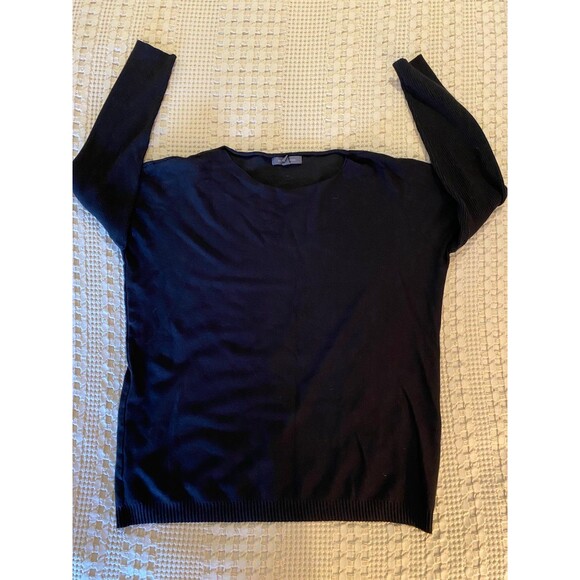 Grade & Gather Men's Black Crew Neck Sweater Size Small / Medium Classic - Picture 3 of 8